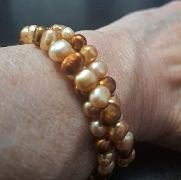 Elegant Pearl Beaded Wrap Around Bracelet - Picture 6 of 6